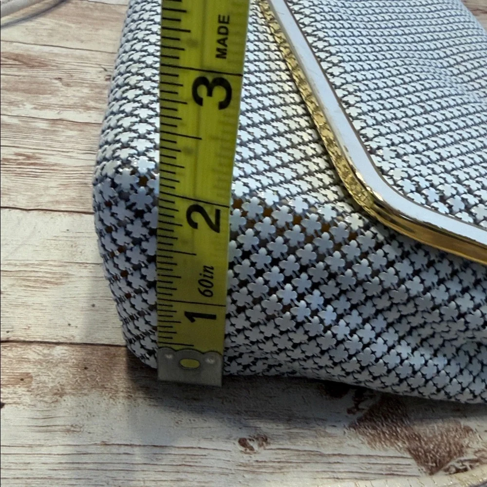 Vintage Bueno Chainmail Clutch with Gold Accents